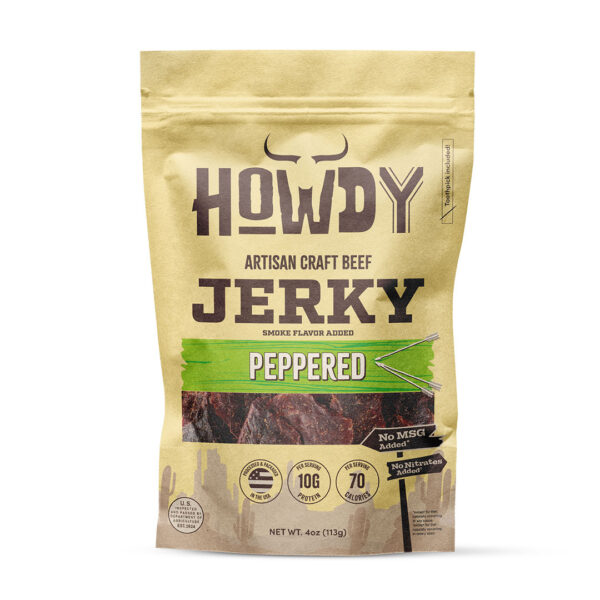 Howdy Jerky Peppered